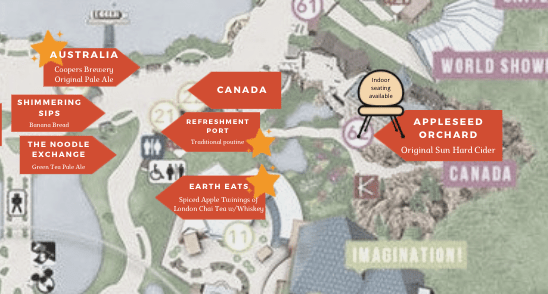 Food and Wine Festival Canada booth map
