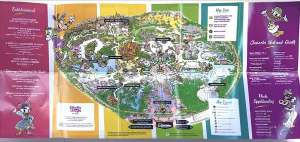 Disneyland Pride Nite map