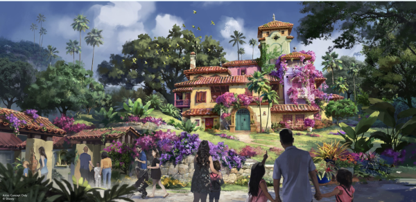 Concept art for Encanto ride at Animal Kingdom