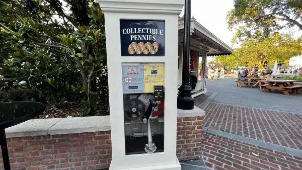 coin press machine - american adventure pavilion - epcot