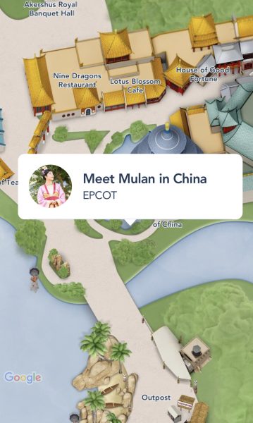 mulan meet and greet - china pavilion in epcot