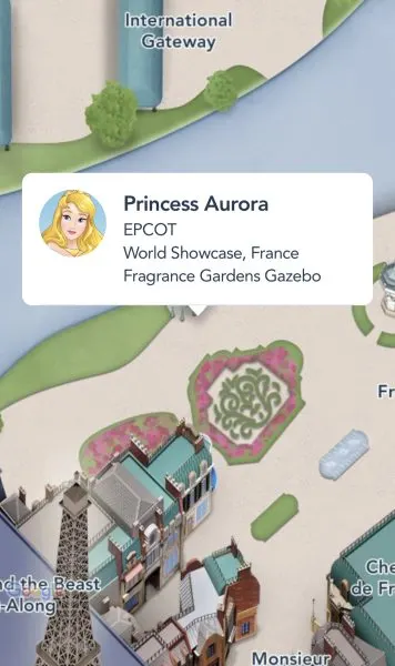 princess aurora meet and greet times - france pavilion - epcot