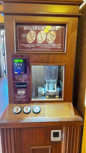 coin press machine - italy pavilion - epcot