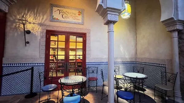 Tangierine Cafe seating area - epcot - Morocco