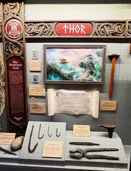 Thor display - stave church gallery - epcot Norway