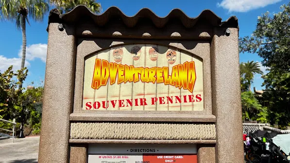 adventureland souvenir pressed pennies