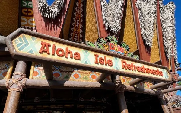 aloha isle refreshments in magic kingdom