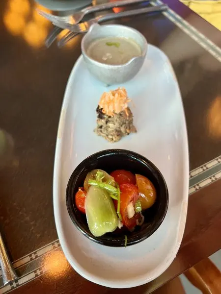 plant-based appetizers at artist point