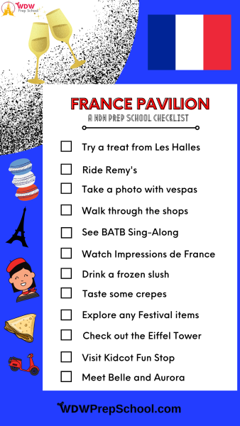 france pavilion checklist for epcot