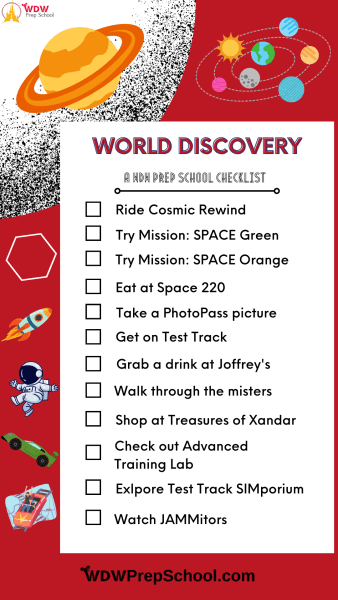 world discovery checklist - epcot