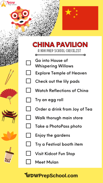 china pavilion checklist - epcot