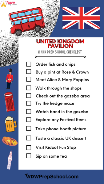 united kingdom pavilion checklist - epcot