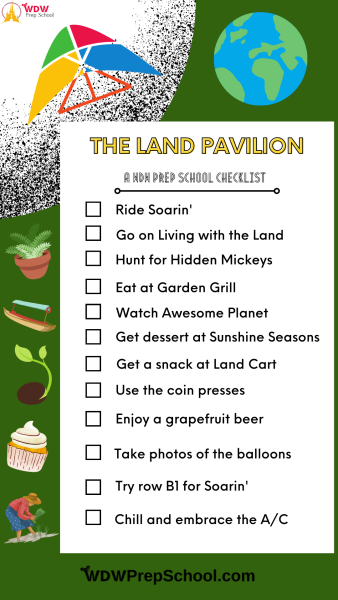 the land pavilion - checklist - epcot