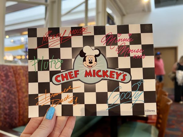 chef mickey's autograph card