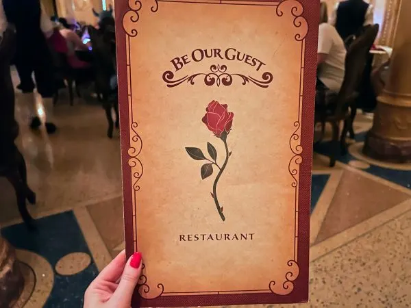menu at be our guest