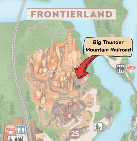 big thunder mountain railroad location on the magic kingdom map