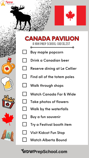 canada pavilion checklist - Epcot