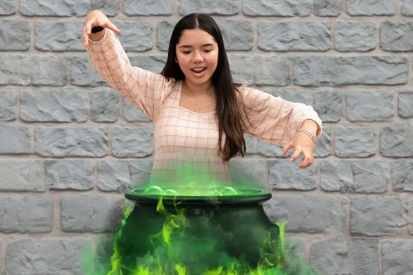 cauldron magic shot at magic kingdom