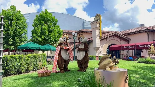 chip and dale at hollywood studios near hollywood brown derby
