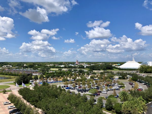 magic kingdom view from contemporary
