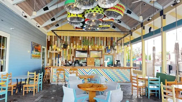 banana cabana bar caribbean beach resort