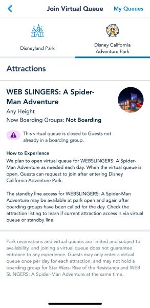 web slingers a spider-man adventure virtual queu