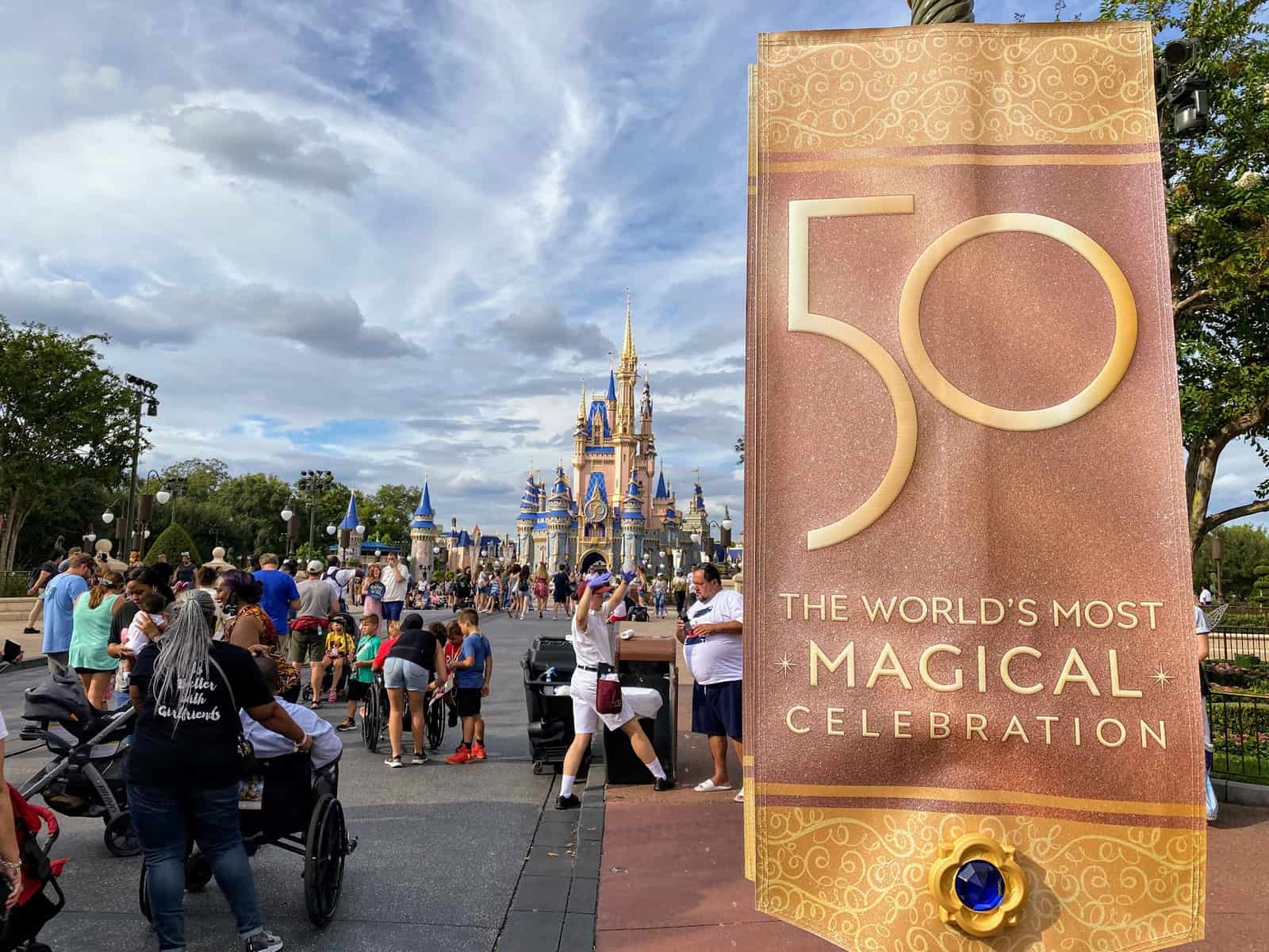 50th anniversary banner magic kingdom