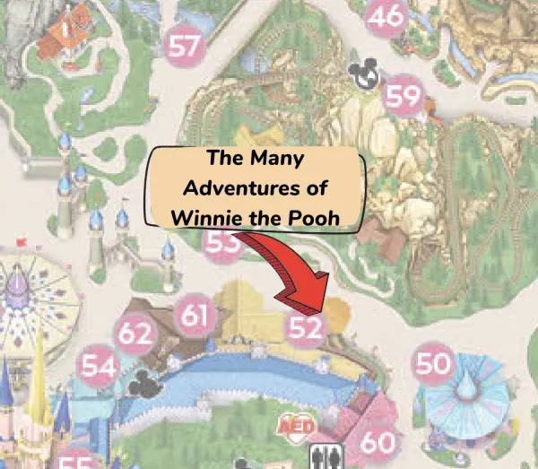 the many adventures of winnie the pooh map location