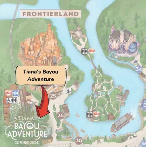 tiana's bayou adventure location at magic kingdom