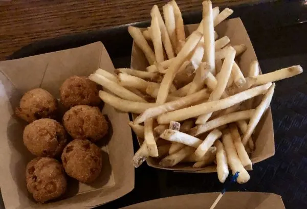 hush puppies and fries at columbia harbour house