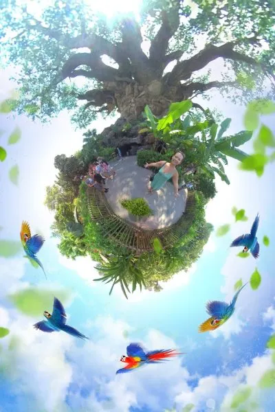 tree of life tiny world magic shot