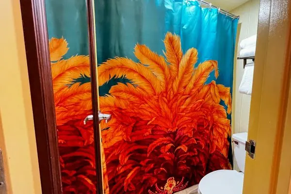 disney's caribbean beach resort shower curtain
