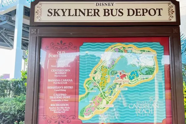 disney's caribbean beach resort skyliner bus depot