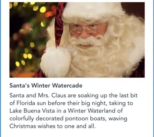 Santa's Winter Watercade at Disney Springs