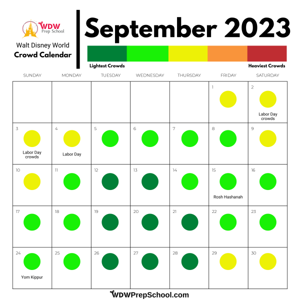 September Crowd Calendar