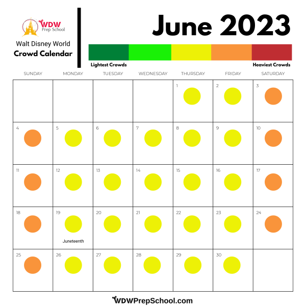 June Crowd Calendar
