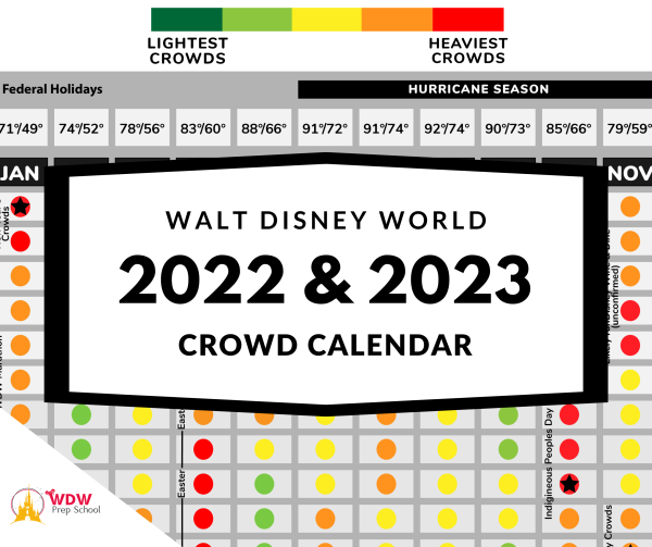 Disney World Crowd Calendar graphic