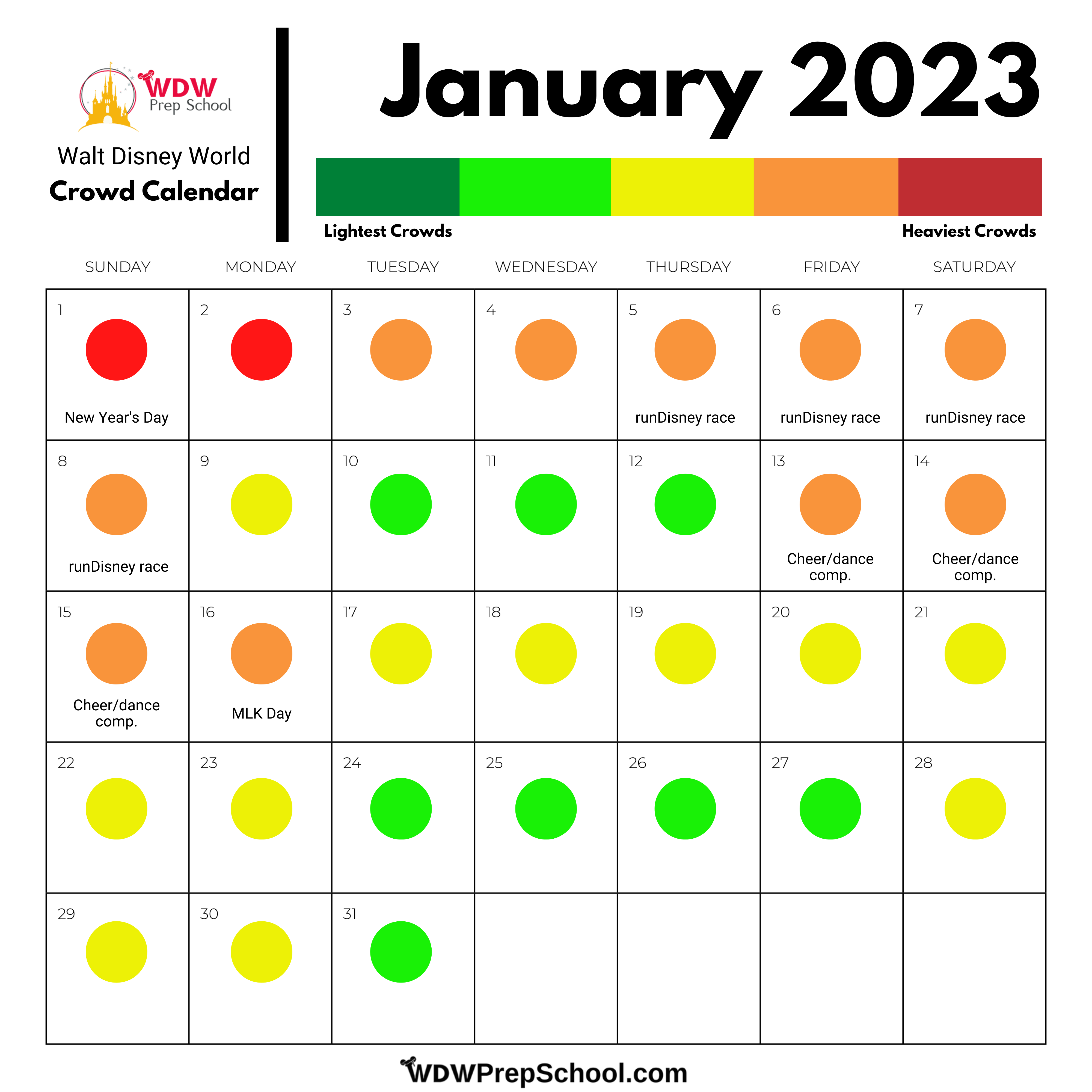 Disney World Crowd Calendar 2023 By Park Get Calendar 2023 Update