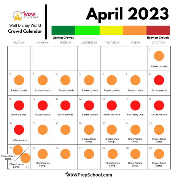 April Crowd Calendar
