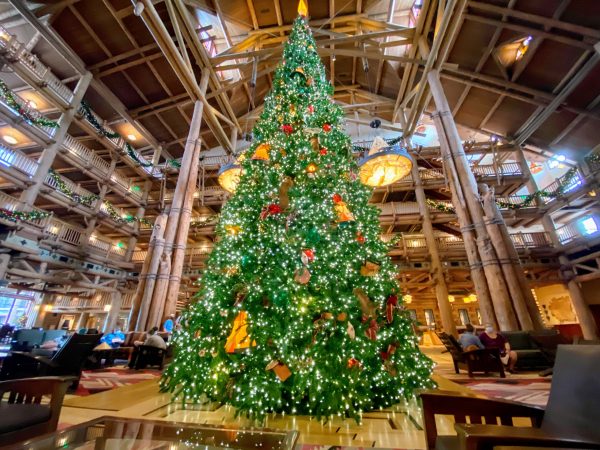 Wilderness lodge at christmas