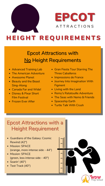 epcot height requirements