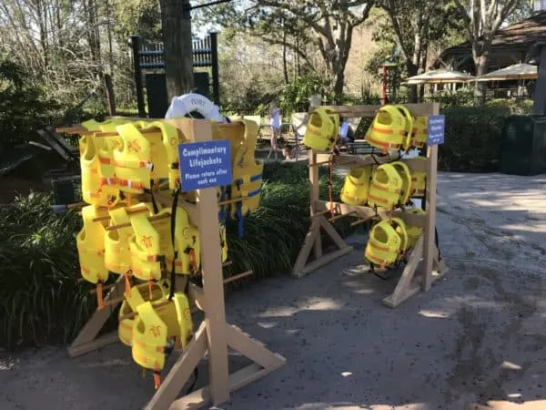 Disney World resort pool life jacket stand