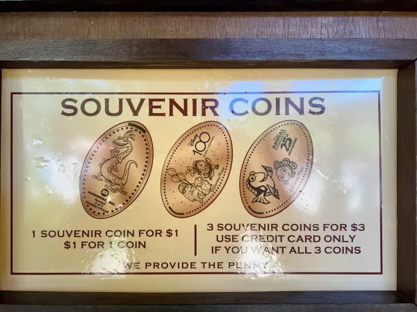 disney100 pressed pennies at animal kingdom