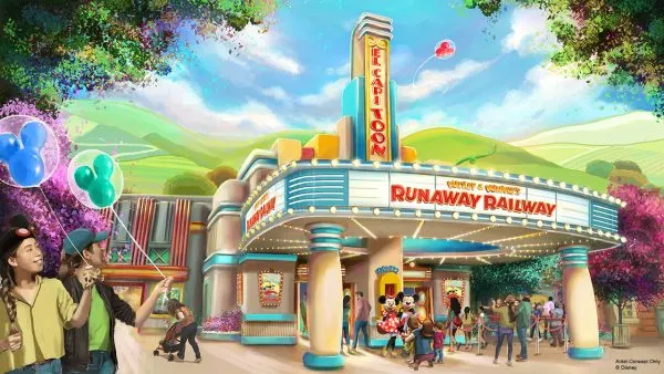 Mickey & Minnie's Runaway Railway in Disneyland