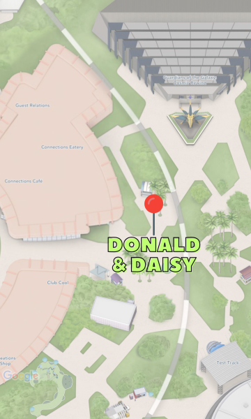 donald and daisy topiary locations