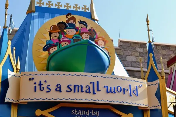 it's a small world sign