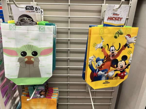 Disney character plastic lunch bags
