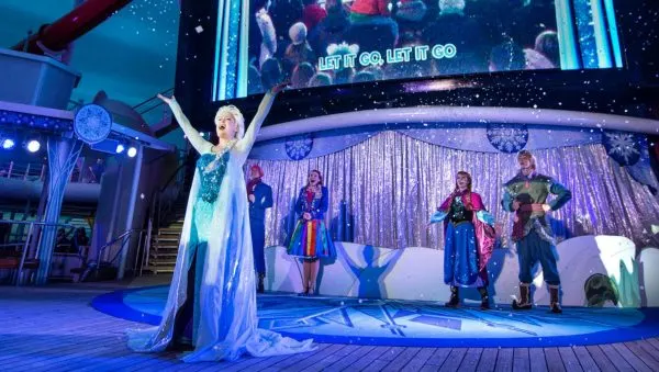 Photo of Frozen Deck Party on Disney Wonder