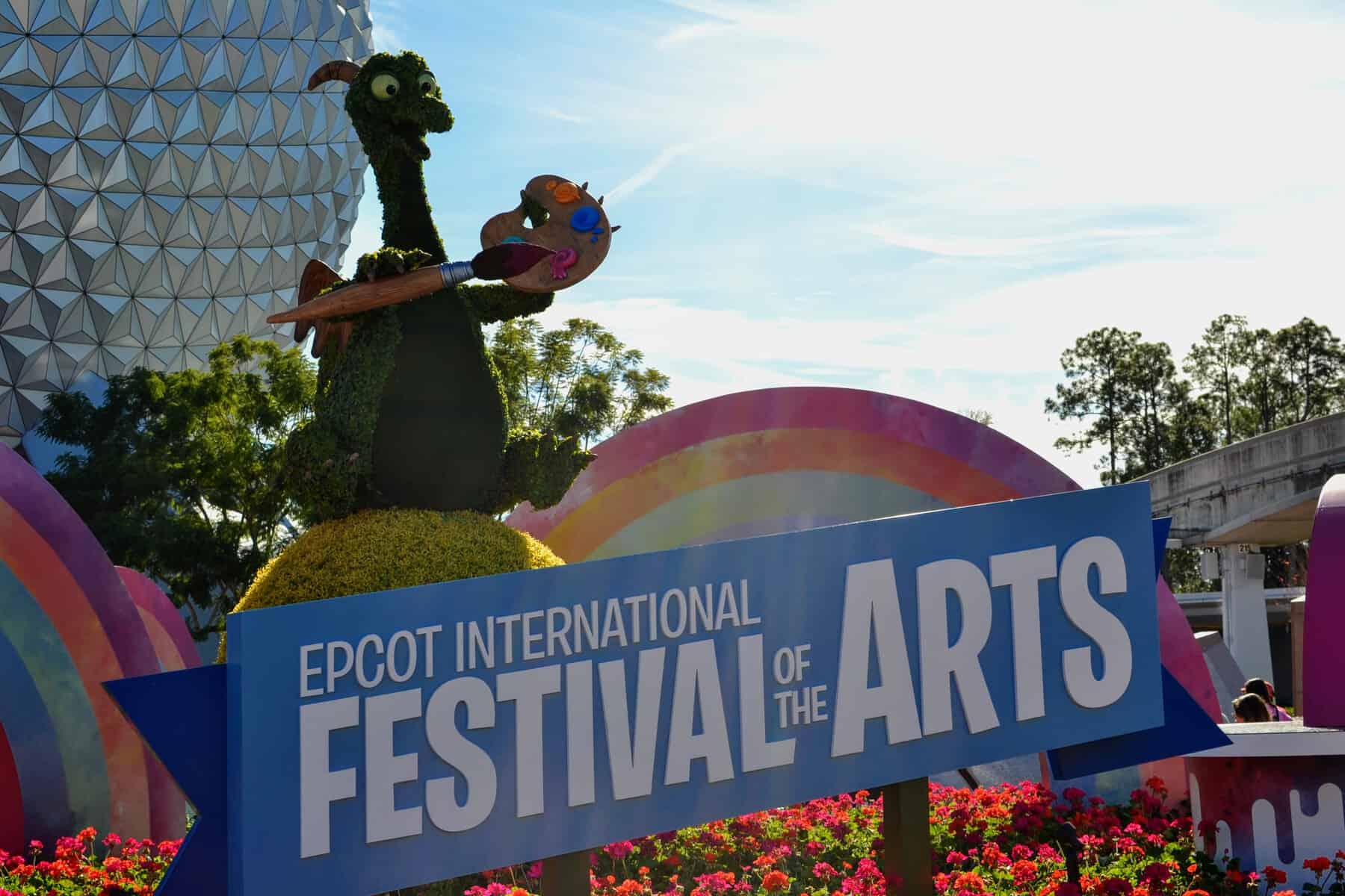 Festival of the Arts Entry sign