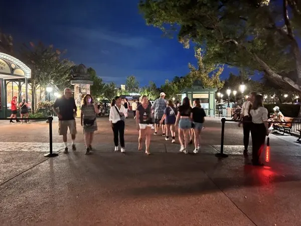 section of world showcase closed off during epcot after hours